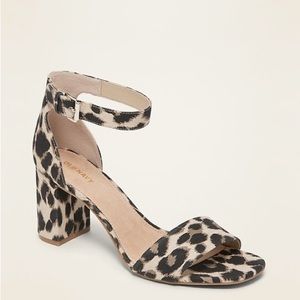 Leopard Block Heels